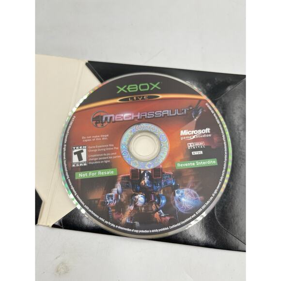 MechAssault (Microsoft Xbox, 2002) Game Disc ONLY - Picture 3 of 5